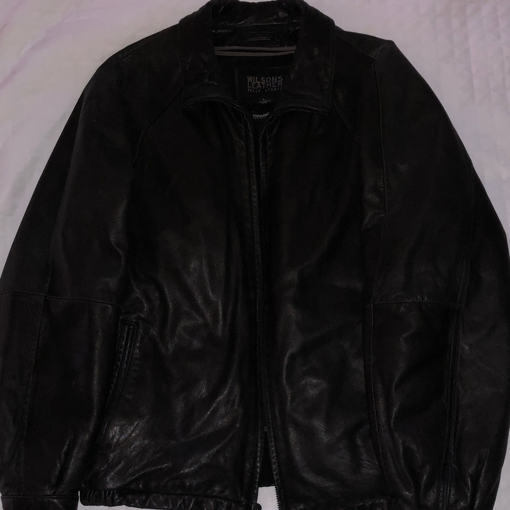 Black leather jacket with a nice feel #leatherjacket